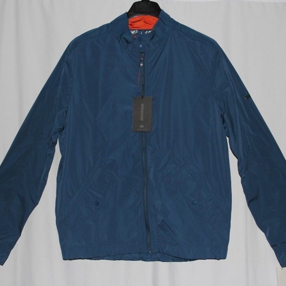 MARC New York men's dark blue water proof jacket breathable golfing rain coat